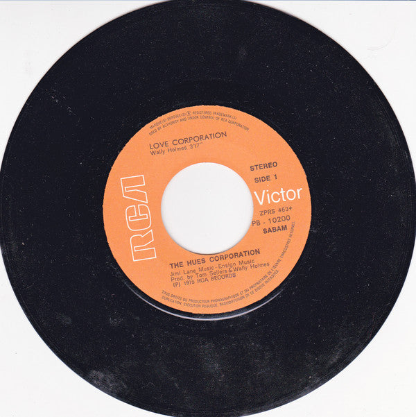 The Hues Corporation : Love Corporation (7", Single)