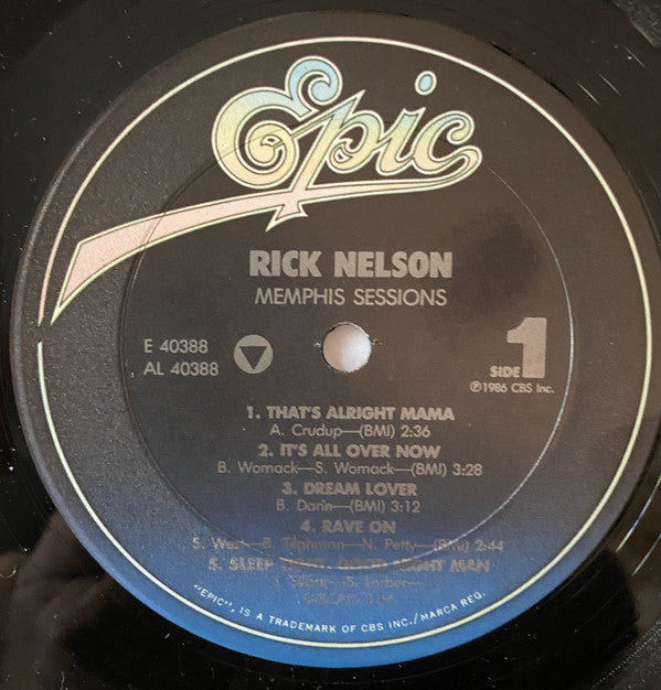 Ricky Nelson (2) : Memphis Sessions (LP, Album, Pit)