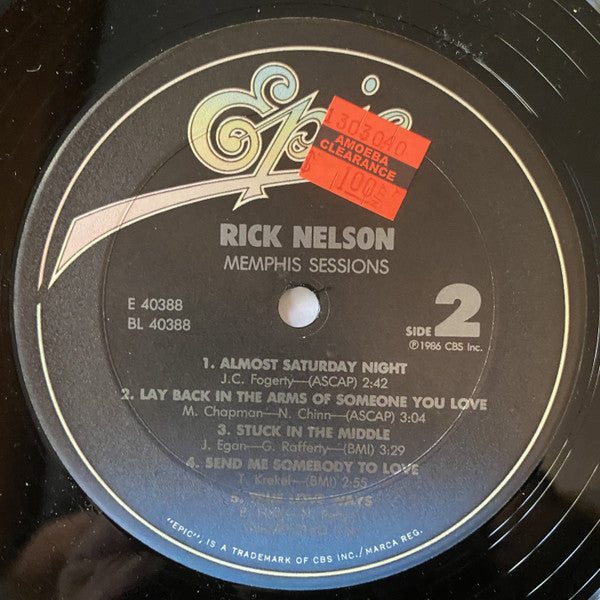 Ricky Nelson (2) : Memphis Sessions (LP, Album, Pit)