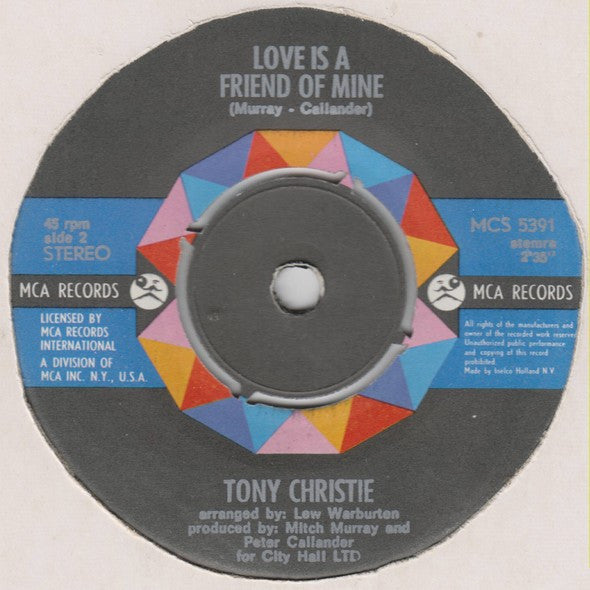 Tony Christie : (Is This The Way To) Amarillo (7", Single)
