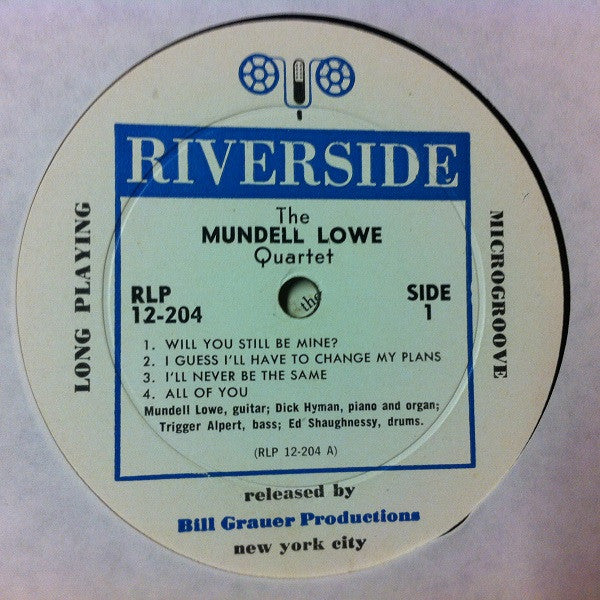 The Mundell Lowe Quartet : The Mundell Lowe Quartet (LP, Album, Mono)