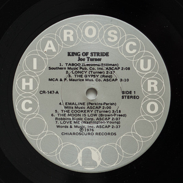 Joe Turner : King Of Stride (LP, Album)