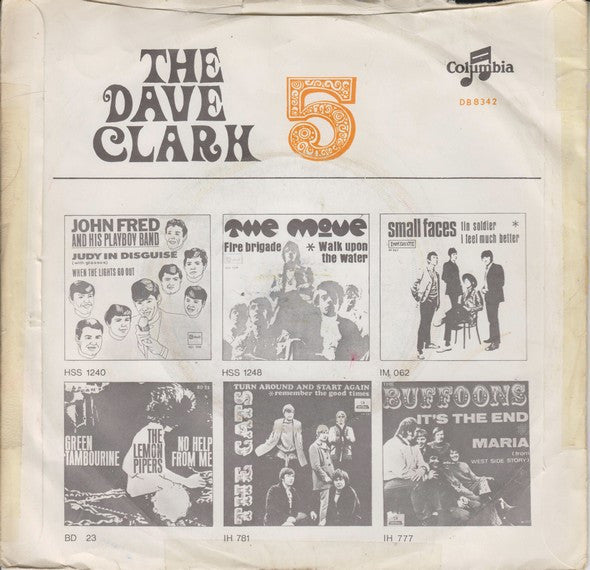The Dave Clark Five : No One Can Break A Heart Like You (7", Single)