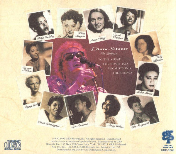 Diane Schuur : In Tribute (CD, Album)