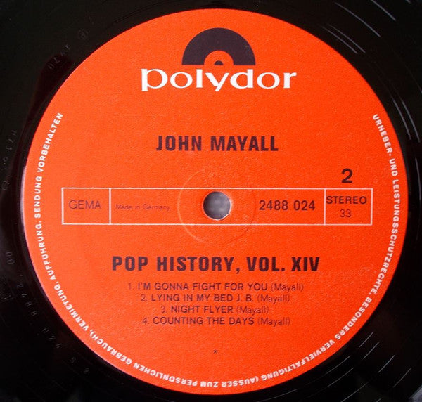 John Mayall : Pop History Vol. 14 (2xLP, Comp, Gat)