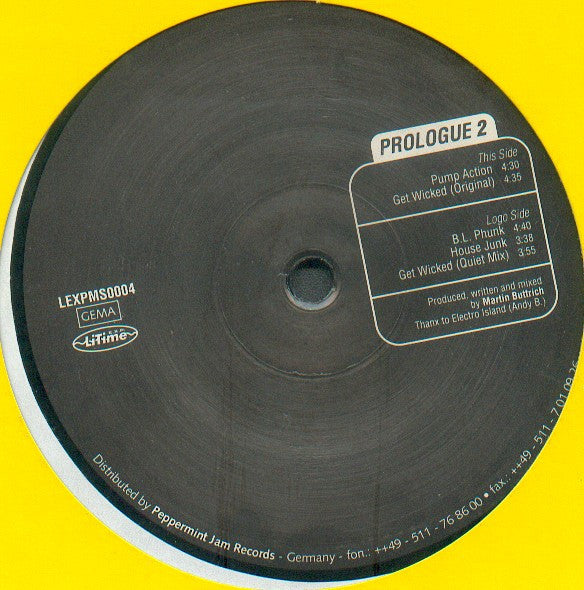 Prologue : 2 (12")