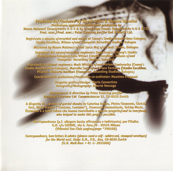 Gianna Nannini : Dispetto (CD, Album)