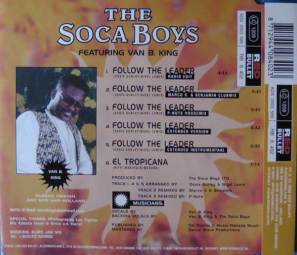 Soca Boys Featuring Van B. King : Follow The Leader (CD, Maxi)