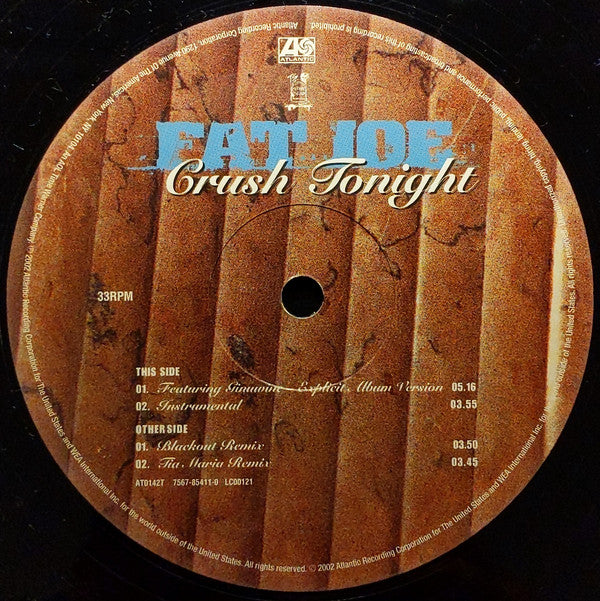 Fat Joe : Crush Tonight (12")