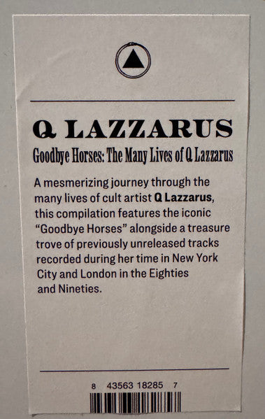 Q. Lazzarus : Goodbye Horses: The Many Lives Of Q Lazzarus (Music From The Motion Picture) (LP, Album)