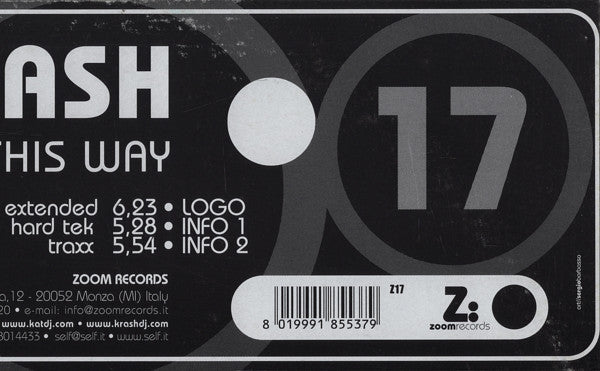 Krash (2) : Don't Come This Way (12")