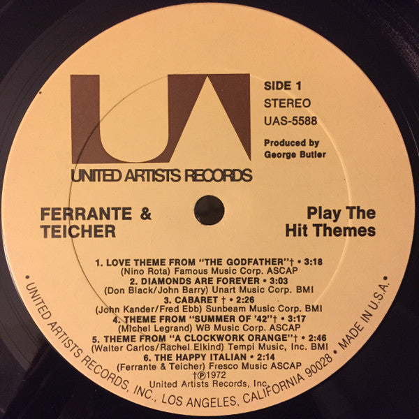 Ferrante & Teicher : Play The Hit Themes (LP, Album)