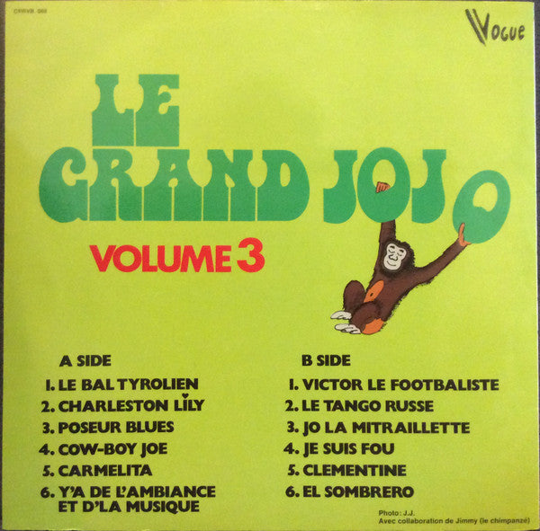 Grand Jojo : Le Grand Jojo Volume 3 (LP, Album)