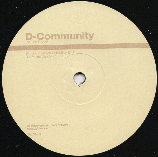 D-Community : On The Beach (12")