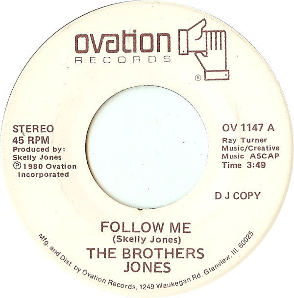 Brothers Jones : Follow Me (7", Single, Promo)