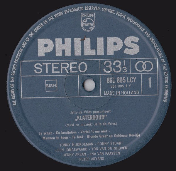 Various : Hoogtepunten Uit Klatergoud Van Jelle de Vries (LP, Album)