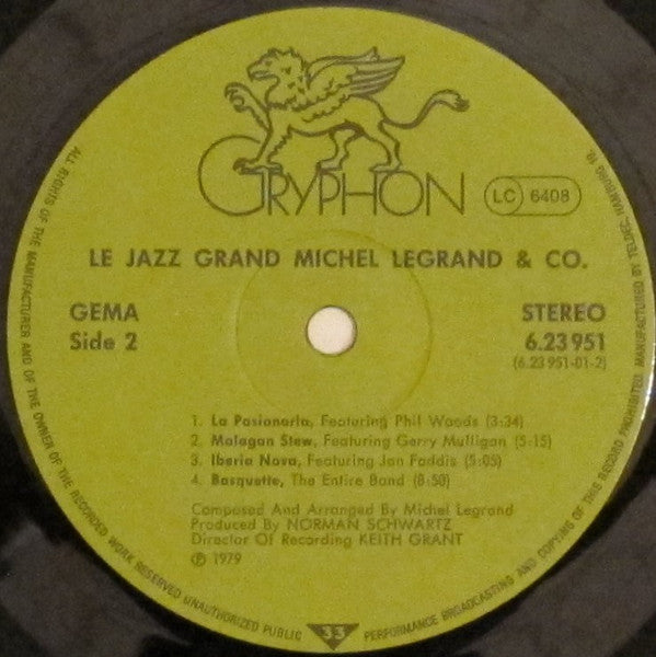 Michel Legrand & Co. : Le Jazz Grand (LP, Album, Gat)