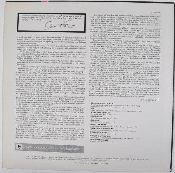 The Oscar Peterson Trio / Clark Terry : + One (LP)