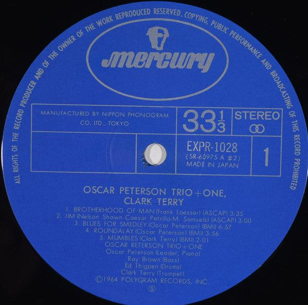 The Oscar Peterson Trio / Clark Terry : + One (LP)