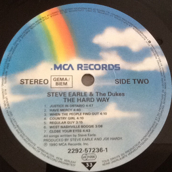 Steve Earle & The Dukes : The Hard Way (LP, Album)