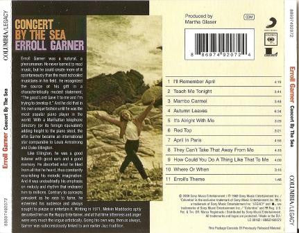 Erroll Garner : Concert By The Sea (CD, Album, RE)