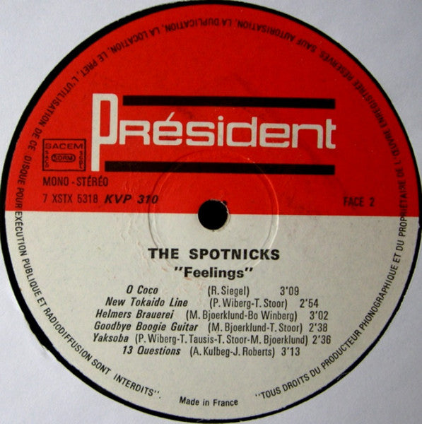 The Spotnicks : Feelings (LP, Album)
