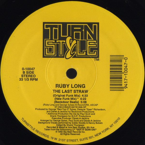 Ruby Long : The Last Straw (12")