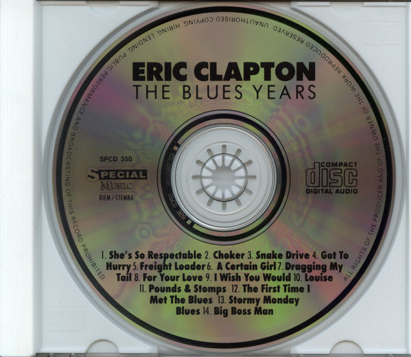 Eric Clapton : The Blues Years 1963 - 1966 (CD, Comp)