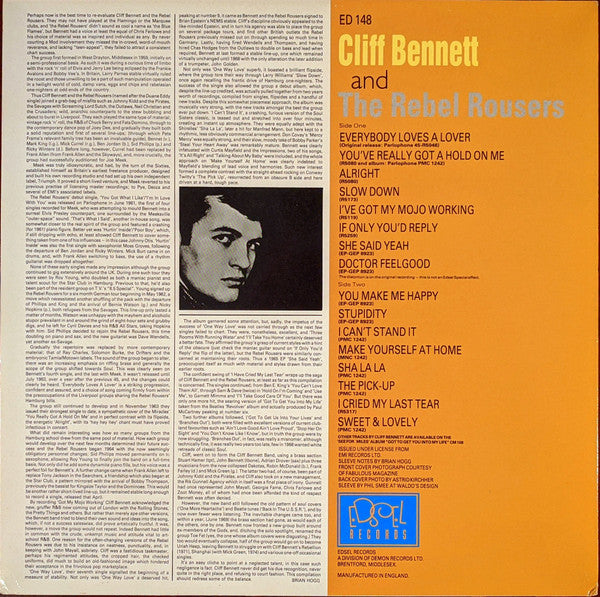 Cliff Bennett & The Rebel Rousers : Slow Down (LP, Comp)