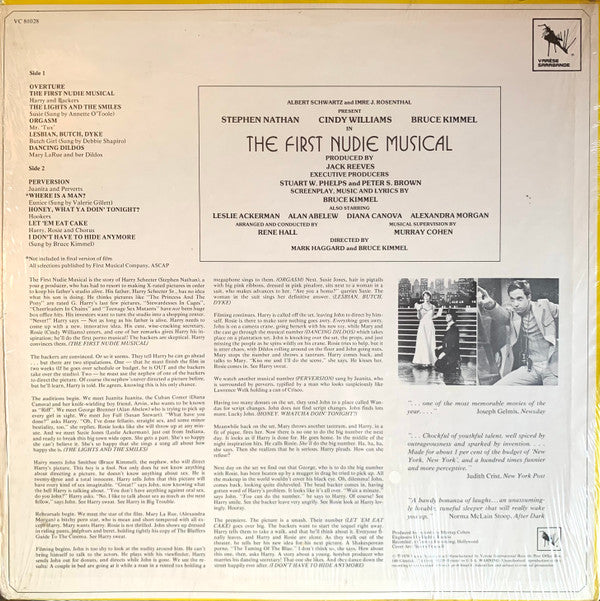 Bruce Kimmel : The First Nudie Musical - Original Motion Picture Soundtrack (LP, Album)