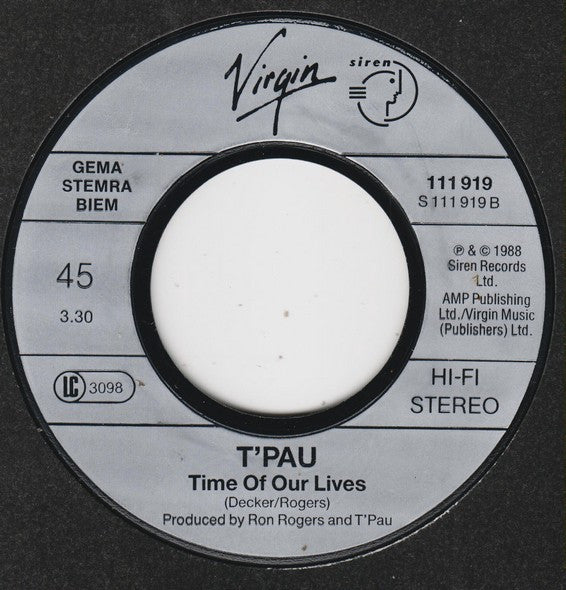 T'Pau : Road To Our Dream (7")