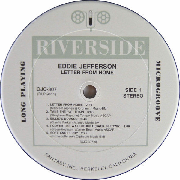 Eddie Jefferson : Letter From Home (LP, Album, RE, RM)