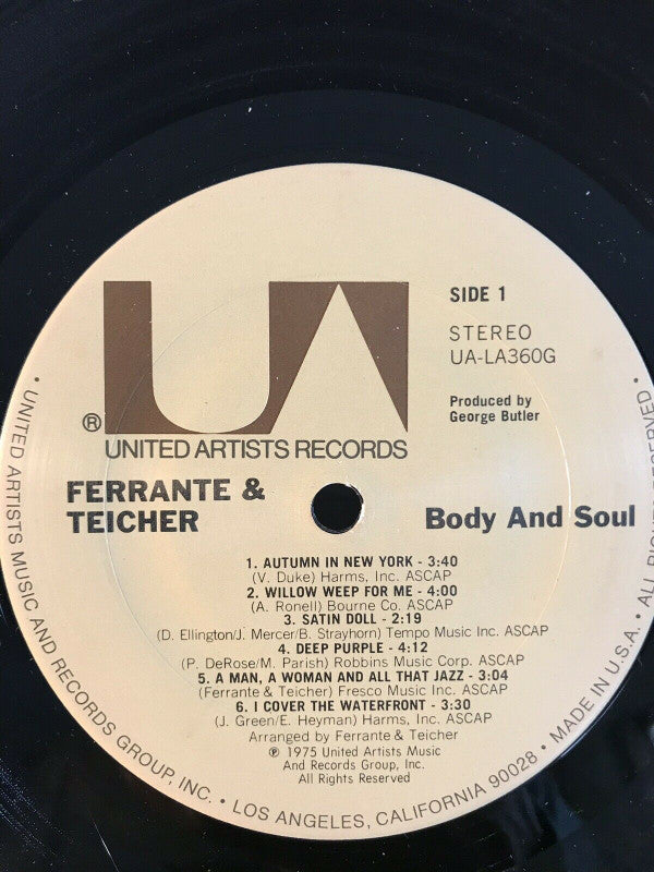 Ferrante & Teicher : Body & Soul (LP, Album)
