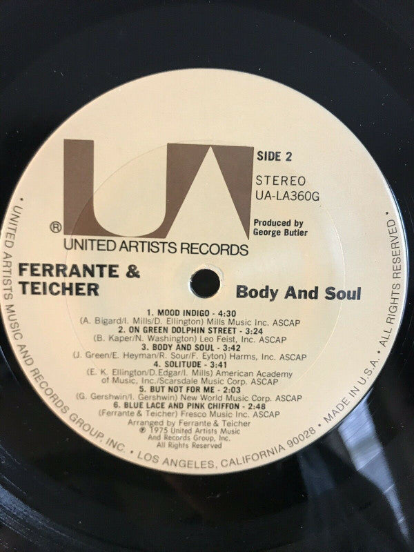 Ferrante & Teicher : Body & Soul (LP, Album)