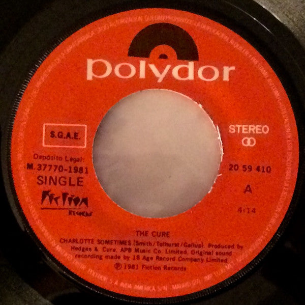 The Cure : Charlotte Sometimes = Charlotte A Veces (7", Single)
