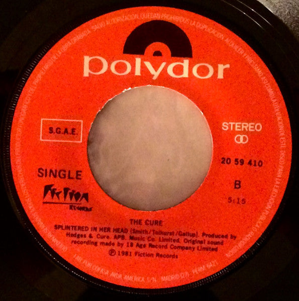 The Cure : Charlotte Sometimes = Charlotte A Veces (7", Single)