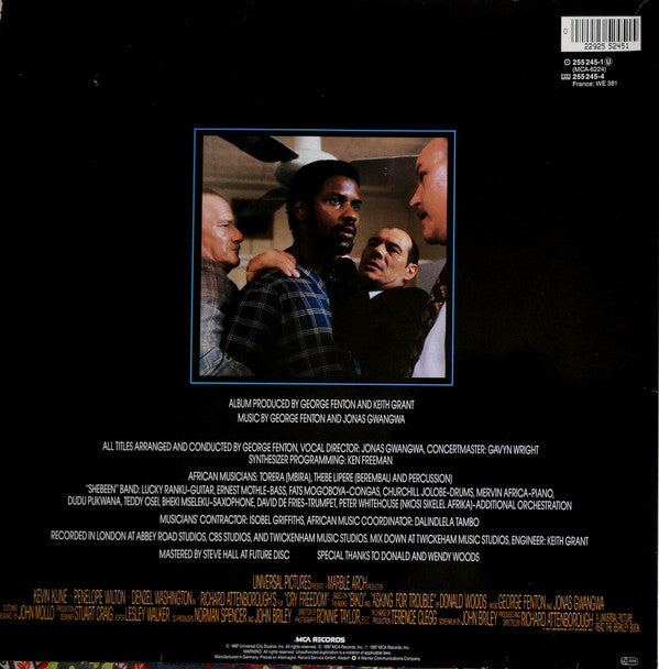 George Fenton And Jonas Gwangwa : Cry Freedom (Original Motion Picture Soundtrack) (LP, Album, Gat)