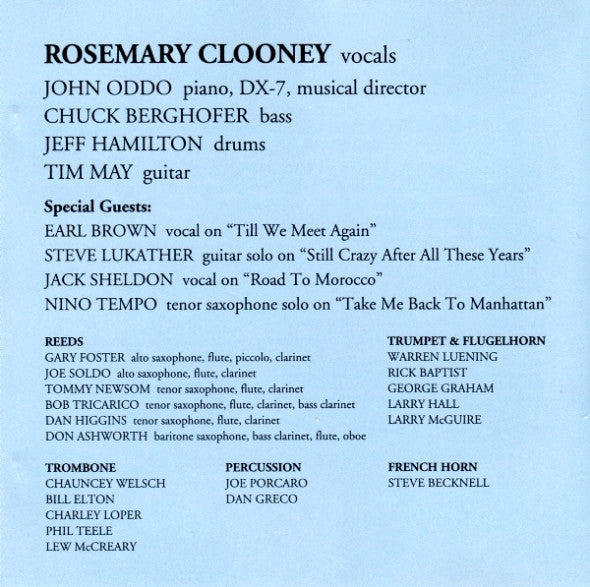 Rosemary Clooney : Still On The Road (CD, Album)