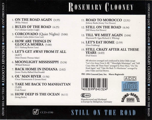 Rosemary Clooney : Still On The Road (CD, Album)