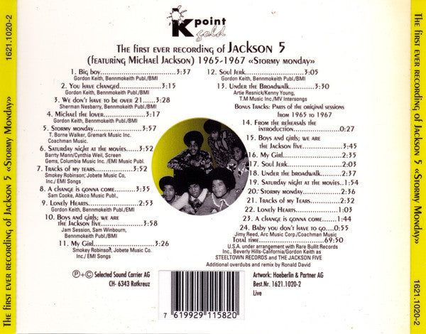The Jackson 5 : The First Ever Recording Of Jackson 5 «Stormy Monday» (CD, Comp)