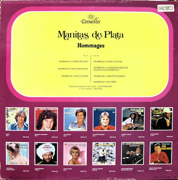 Manitas De Plata : Hommages (LP, Album, RE)