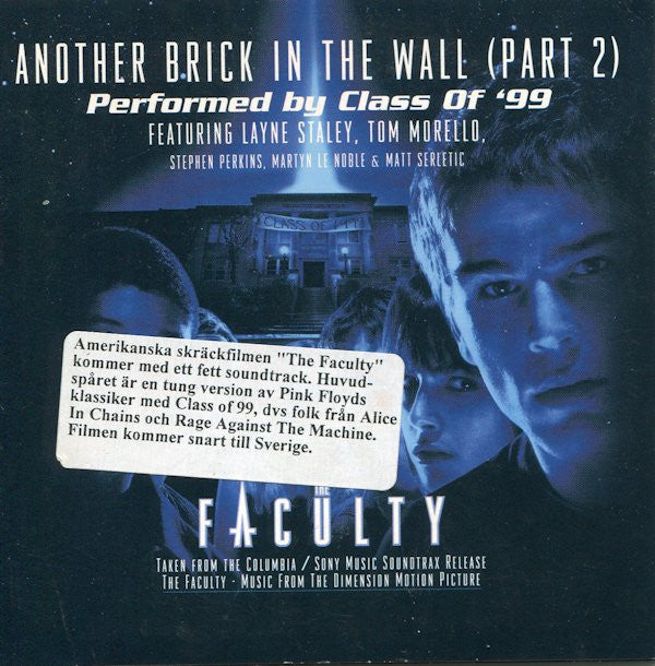 Class Of '99 : Another Brick In The Wall (Part 2) (CD, Single, Car)