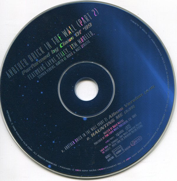 Class Of '99 : Another Brick In The Wall (Part 2) (CD, Single, Car)
