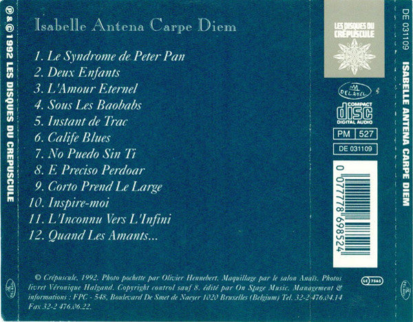 Isabelle Antena : Carpe Diem (CD, Album)