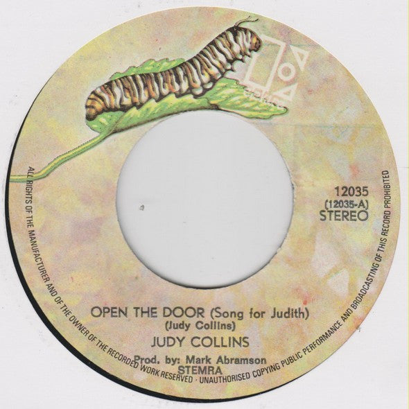 Judy Collins : Open The Door (Song For Judith) (7", Single)