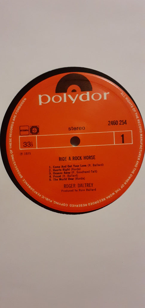 Roger Daltrey : Ride A Rock Horse (LP, Album)