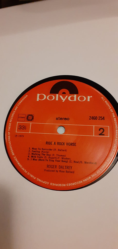 Roger Daltrey : Ride A Rock Horse (LP, Album)