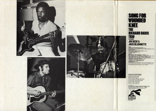 The Richard Davis Trio Featuring Joe Beck & Jack DeJohnette : Song For Wounded Knee (LP, Album)