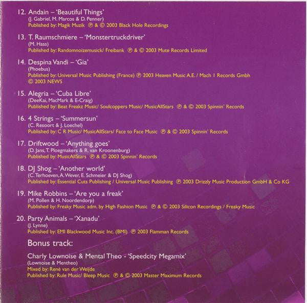 Various : Megadance 2004 (CD, Comp)