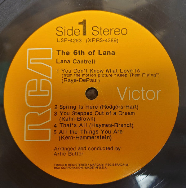 Lana Cantrell : The 6th Of Lana (LP, Album)